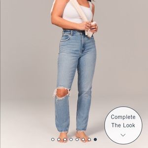 Abercrombie Curve Love Ultra High Rise 90s Straight Jean